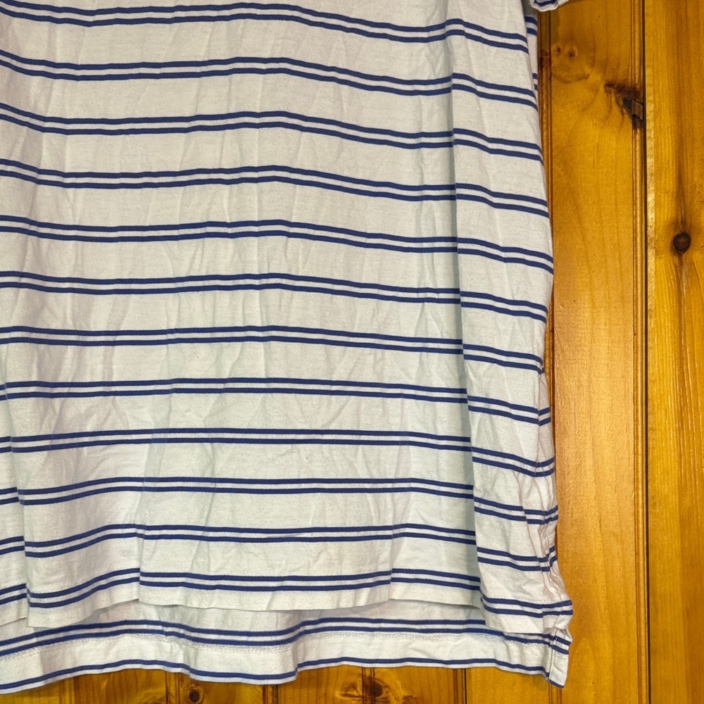 Polo Golf Ralph Lauren Vintage Lisle Striped Polo Shirt in Blue and White - Picture 7 of 11